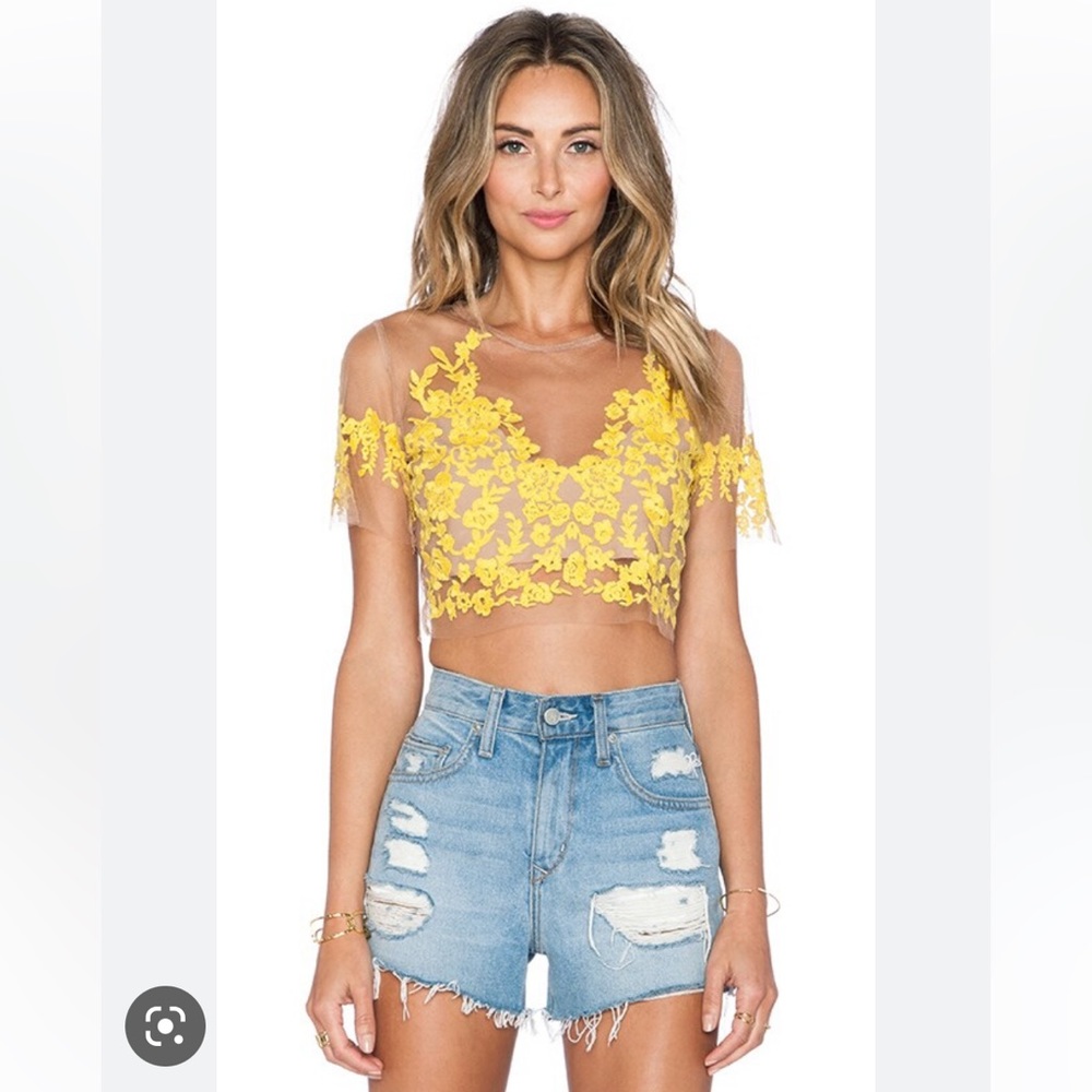 For love and lemons luau crop top